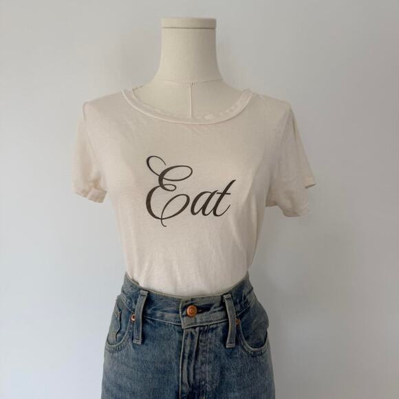 WILDFOX FLOWY “EAT” TEE - Picture 2 of 8